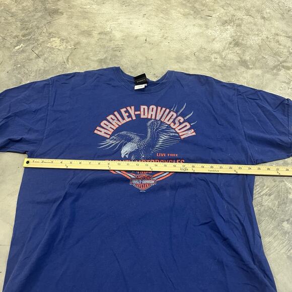 2013 Harley Davidson Tampa Bay Florida DBL Sided Size 2XL Blue Short SLV Tee - Picture 3 of 8